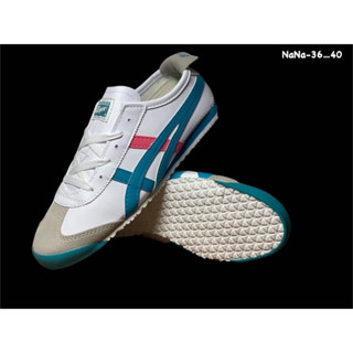 รองเท้าผู้หญิงโอนิซึกะไทเกอร์ แบบหนัง รองเท้าOnitsuka Tiger Mexico66【รูปถ่ายจากสินค้าจริง✔แท้100%】