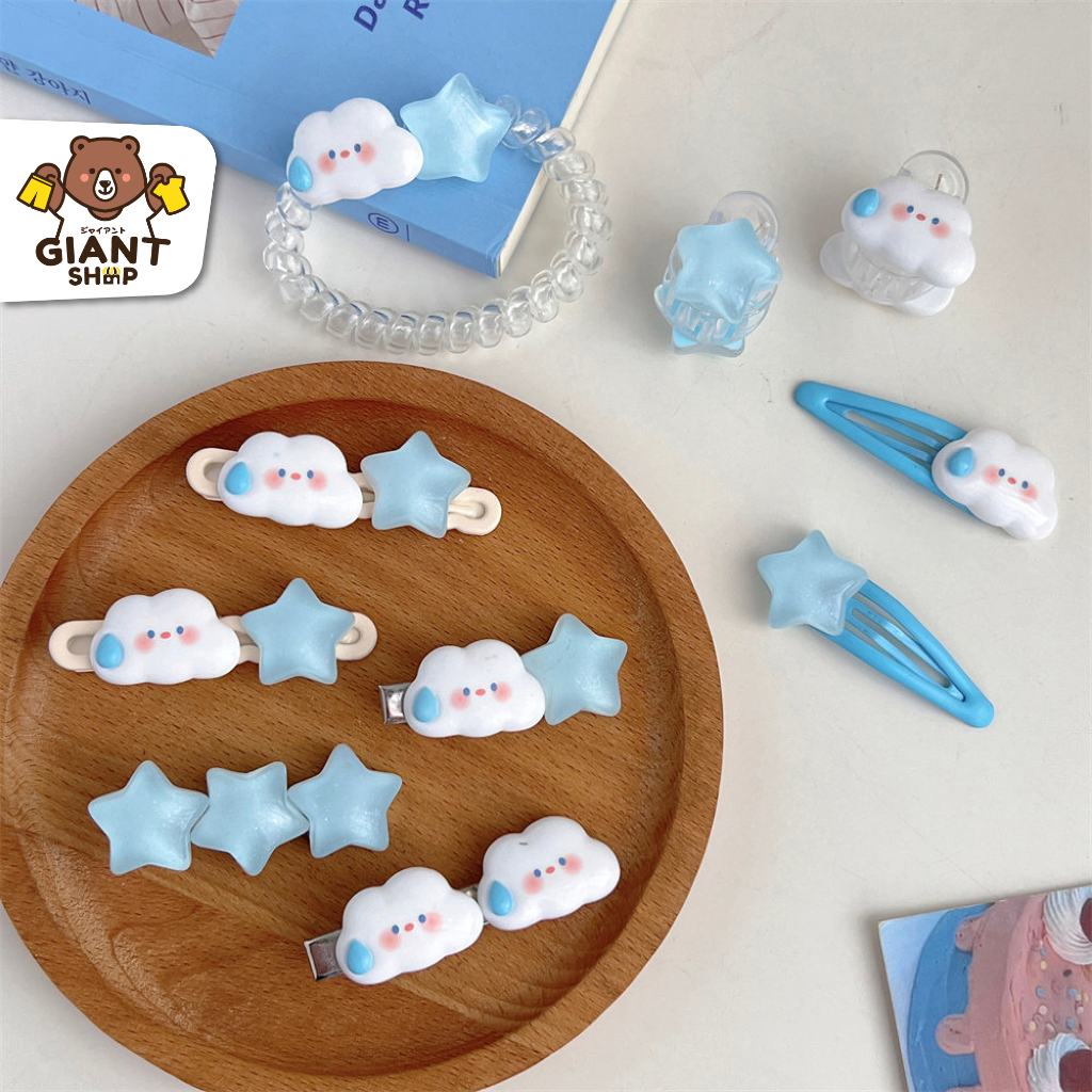 GIANTSHOP กิ๊บติดผมรูปดาว Cloud Jelly น่ารัก (F-620)