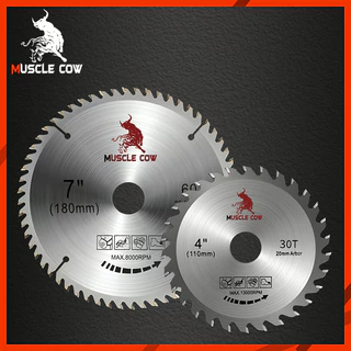 Muscle Cowใบเลื่อยวงเดือน 4นิ้ว7นิ้วใบเลื่อย ใบตัดไม้ เลื่อยตัดไม้ ใบมีดตัดหญ้า ใบเลื่อยตัดไม้ ใบเลื่อยวง ฟันคาร์ไบด์คมก