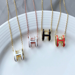 💌: New!! เฮอร์มีส HERMES Pop H Necklace💕สร้อยคอผู้หญิง