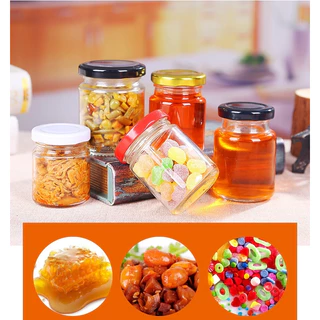 🧴 ถูกที่สุด PACKING.DD🧴GG1 กระปุกแยม ขวดน้ําผึ้ง กระปุกแก้วสูญญากาศ ฝามีให้เลือก4สี พร้อมฝาเกลียวล็อค 30 ml. ONEYW
