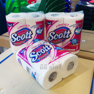 สก๊อตต์ ทาวเวล คอมแพ็ค Scott Towels กระดาษทิชชู่ กระดาษอเนกประสงค์ แพ็ค 2ม้วน ซึมซับดีเยี่ยม