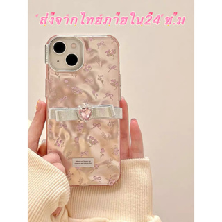 🖤ส่งจากไทยใน24ชม.🖤เคสไอโฟน 14 13 12 11 Pro Max เคส iPhone 11 ผีเสื้อ การชุบ พกง่ายๆ การป้องกันการตก Case