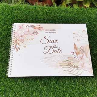 สมุดเซ็นอวยพรสมุดประสาทพรSave the date ขนาดA4พร้อมส่ง