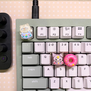 (ส่งฟรี) คีย์แคป แมว โดนัท | keycap 🍩🐱