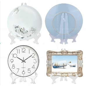 ขาตั้งนาฬิกาแขวน ขาตั้งกรอบรูป ขาตั้งจาน   ขาตั้งโชว์ เนื้อพลาสติก แข็งแรง ตั้งโชว์สิ้งของ - รูปที่ 4