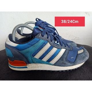 Adidas Size 38 ยาว 24 Cm  รองเท้ามือสอง  ผู้หญิง เท้าเล็ก   แฟชั่น ลำลอง ทำงาน