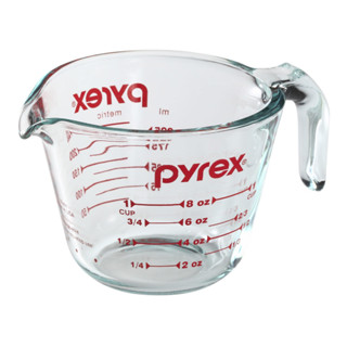 ถ้วยตวงแก้ว มาตรฐานสูง ทนความร้อน ใสยาวนาน จาก Pyrex - USA  ความจุ 250ml  / 1 ถ้วย / 8 ออนซ์