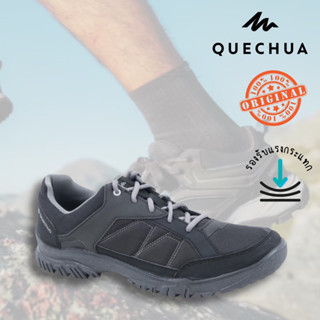 รองเท้าเดินป่าสำหรับผู้ชาย SIZE 39-48 รุ่น NH100 (สีเทาเข้ม) QUECHUA