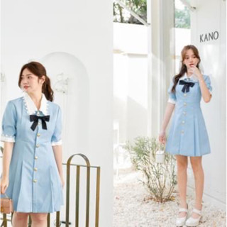 Floronco Aster Dress สียีนอ่อน - La Mignonne