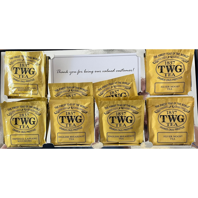 TWG TEA ชาแบรนด์ดังจากสิงคโปร์ ซองละ 2.5 กรัม