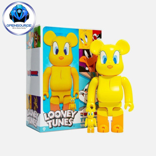 [พร้อมส่ง]bearbrick:  LOONEY TUNES TWEETY 2021 100% 400% BEARBRICK FIGURE SET (YELLOW)