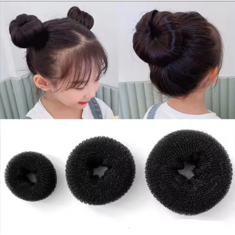 [PS-พร้อมส่งในไทย] ดังโงะญี่ปุ่น อุปกรณ์มวยผมโดนัท มีหลายขนาด จัดเก็บตกแต่งทรงผม งานเนื้อผ้าใยสังเคราะห์ น้ำหนักเบา