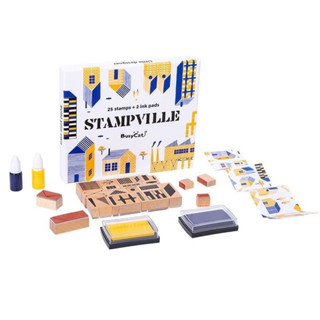 พร้อมส่ง🏡 Stamp ville ชุดสแตมป์บ้าน เสริมความคิดสร้างสรรค์