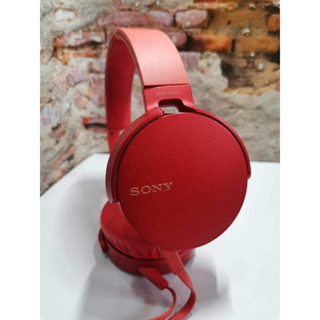 หูฟังครอบแบบสาย SONY หูฟัง (สีแดง) รุ่น MDRXB550AP