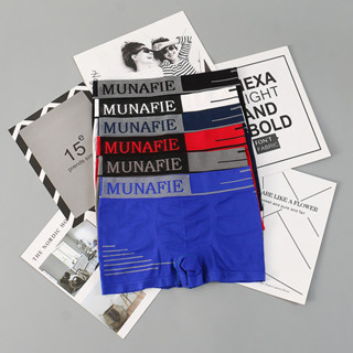 ราคาBoxer กกนชาย MUNAFIEแท้ 100% ผ้านุ่ม ใส่สบาย ไม่อึดอัด 8827