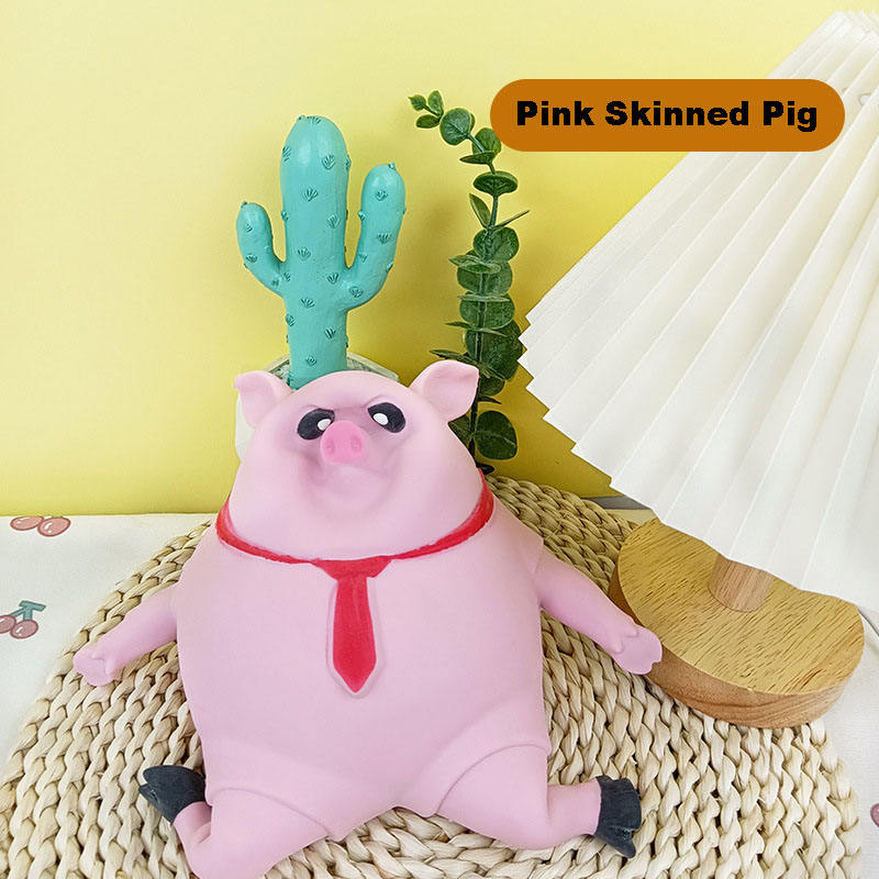 ตรามังกร หมูบีบ ตุ๊กตาหมู บีบ ยืดได้ นุ่มนิ่ม บีบอัด ตุ๊กตาซิลิโคนยางนิ่ม ลดความเครียด