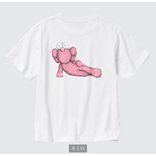 [พร้อมส่ง] Kaws x Uniqlo ของแท้ 100% เสื้อเด็ก ไซส์ 160 ผู้ใหญ่ใส่ได้ค่า มี2สี สำดำ และสีขาวลายชมพู