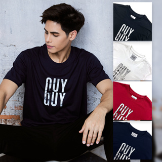 Guy Laroche เสื้อยืดสกรีนลาย GUYGUY เนื้อผ้า Cotton100% มีให้เลือก4สี (DKT6200P3)