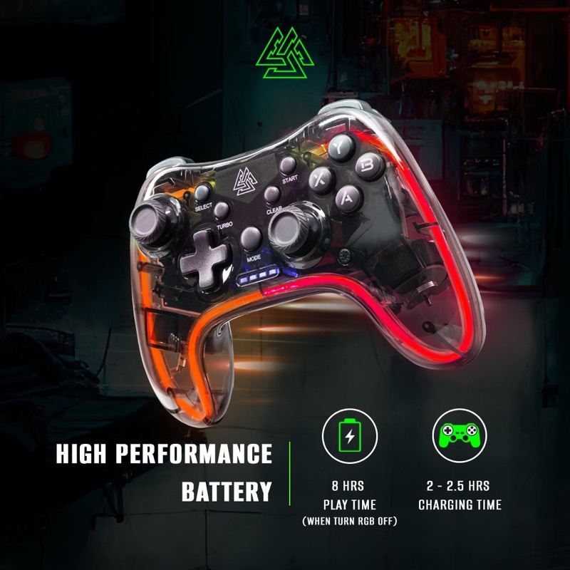 ( TYPE J2 ) EGA จอยเกม Controller TYPE J2 จอยเกมมิ่งไร้สาย ของแท้รับประกันสินค้า 1 ปี