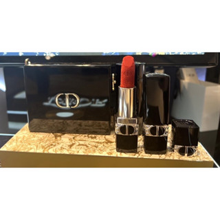 💥ฟรีถุงและริบบิ้น Limited💥Rouge Dior Holiday limited edition 2022 , Rouge Dior Case แท้ 💯