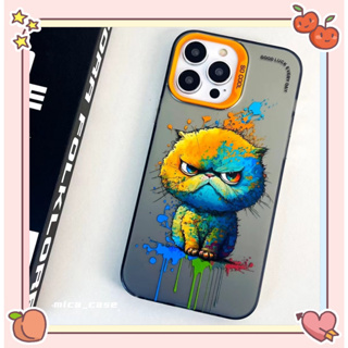 🐱‍🐉จัดส่งภายใน 24 ชม🌹 เคสไอโฟน 11 12 13 14 Pro Max แมว กราฟฟิตี ความนิยม แฟชั่น ระดับสูง Case for iPhone ผลิตภัณฑ์ร้อน