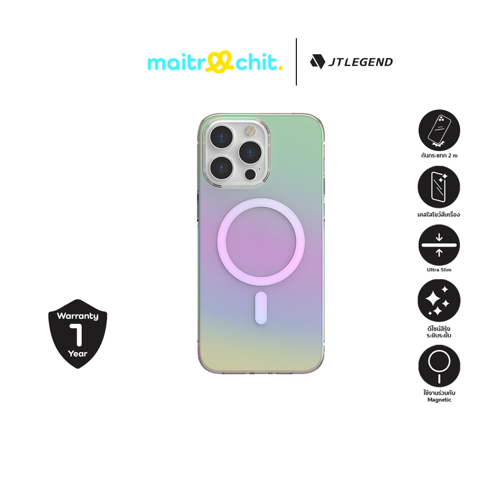 JTLEGEND รุ่น Dazzling Mag เคสสำหรับ iPhone 15 / 15 Plus / 15 Pro / 15 Pro Max