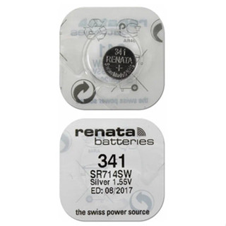 ถ่านกระดุม Renata 341 เบอร์ ‪SR714SW , 341 1.55V  แบ่งจำหน่ายเป็นเม็ด