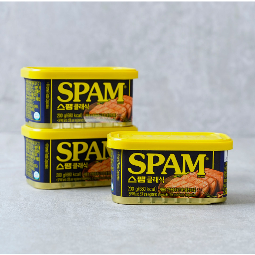 Spam แฮมเกาหลีอัดกระป๋องรสคลาสสิค Classic 스팸클래식 สินค้านำเข้าแท้ จากเกาหลี พร้อมส่ง