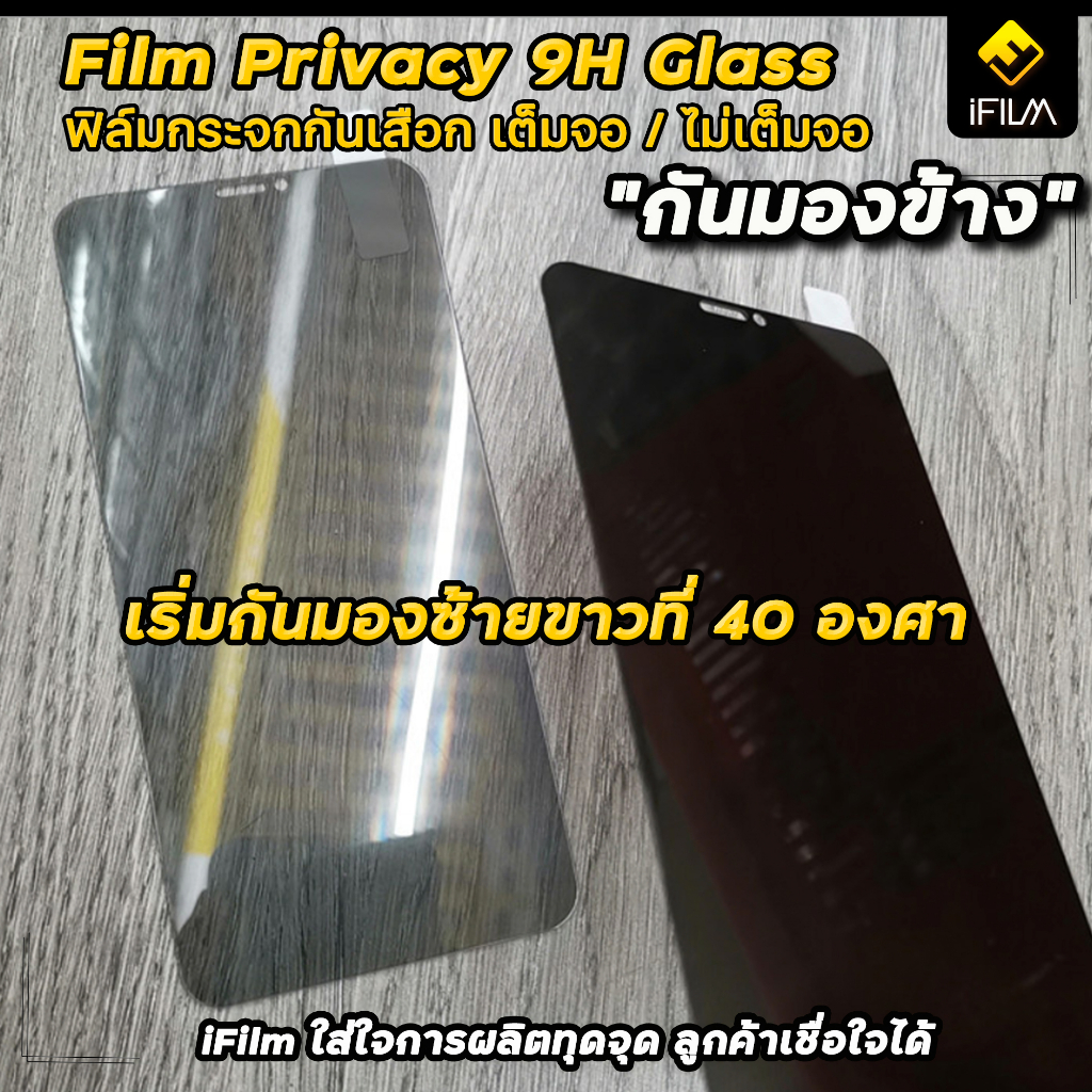 iFilm ฟิล์มกันมอง ไร้ขอบดำ For iphone 16 pro max 16plus รูปที่ 6