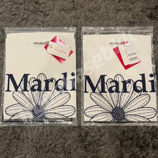 [ของแท้] พร้อมส่ง Mardi Mercredi FLOWER MARDI IVORY NAVY T-shirt