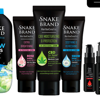 โลชั่นบำรุงผิว ตรางู Snake brand HerbaCeutic Lotion [ขนาด 180 ml.]