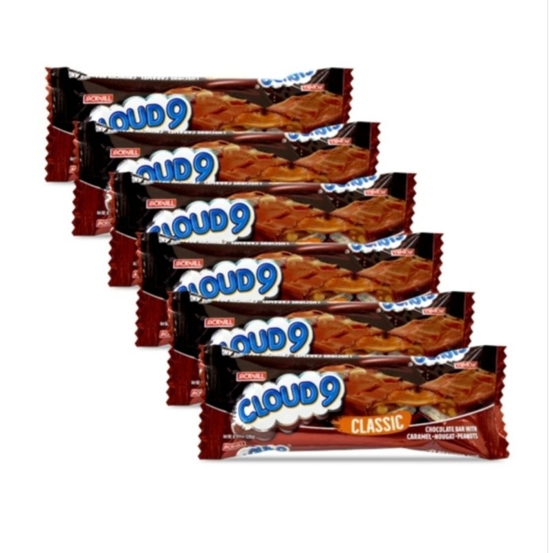 (SET OF 6) Cloud 9 Classic Chocolate 28g