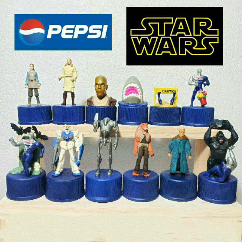 สินค้า​ โมเดล ฟิกเกอร์ ฝาเป๊ปซี่ งานฝา Pepsi สตาร์วอร์ส Star Wars ของสะสม ญี่ปุ่นมือสอง