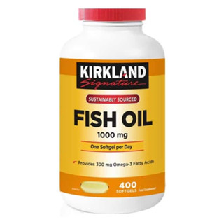 Kirkland Signature Fish Oil 1000 mg., 400 เม็ด