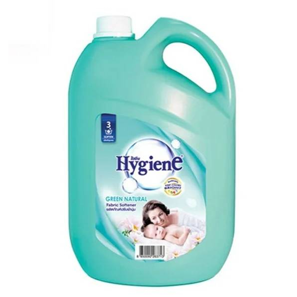 ไฮยีน กรีน เนเชอรัล 3500 มล.น้ำยาปรับผ้านุ่มไฮยีน น้ำยาปรับผ้านุ่มแกลอน สูตรมาตรฐาน กลิ่นเนเชอรัล เข
