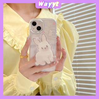 💖จัดส่ง24ชม💖iPhone 14 13 12 11 Pro Max เคส for เคสไอโฟน11 น่ารัก บางเบาพกพาง่าย โปร่งใส การ์ตูน กระต่าย พร้อมขาตั้ง Case