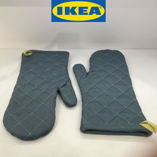 IKEA อิเกีย SANDVIVA ซันด์วีวา ถุงมือจับของร้อน, ผ้า/น้ำเงิน