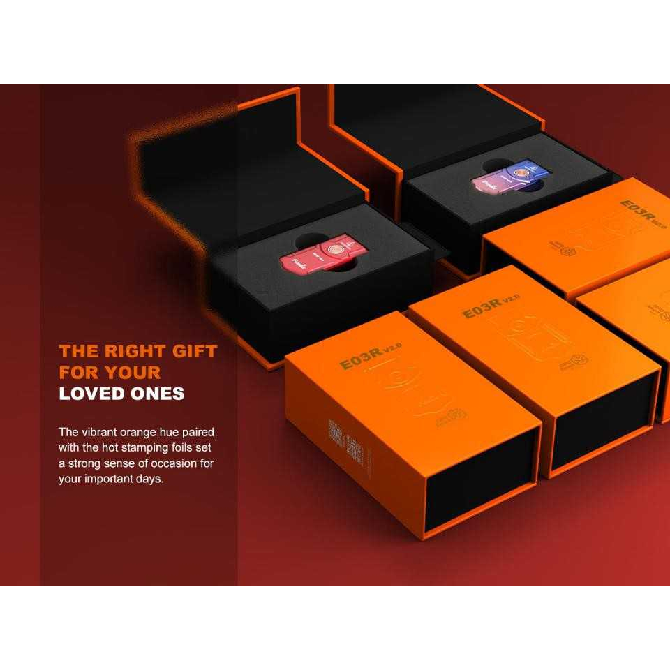 ไฟฉายพวงกุญแจ Fenix E03R v2 500lm รุ่นสีพิเศษ สินค้าตัวแทนในไทยประกันซ่อม ในช่วง 1ปี
