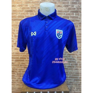 เสื้อเชียร์ WARRIX Thailand National Team Kit 2022/23 (Cheer Polo Version) รหัส WA-224FBATH30 สีน้ำเงิน