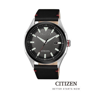 CITIZEN Eco Drive AW1148-09E Leather Mens Watch ( นาฬิกาผู้ชายพลังงานแสง )