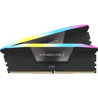 CORSAIR VENGEANCE RGB DDR5 32GB (16GBx2) RAM 6000MHz C36 (CMH32GX5M2E6000C36) - BLACK