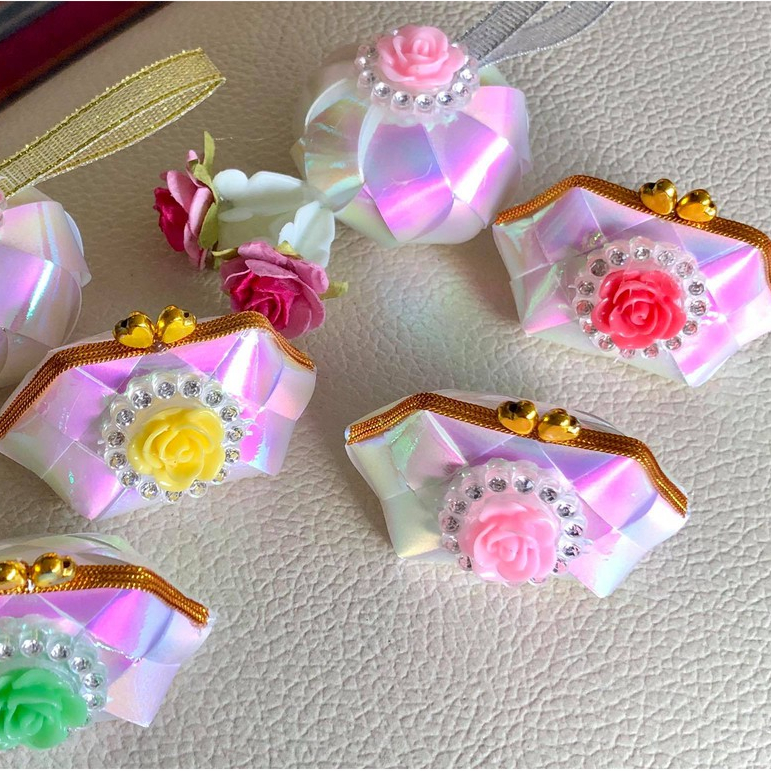 หัวใจตกแต่ง (30 กรัม) 6 มิล หัวใจสีเงิน หัวใจสีทอง แยกสี DIY ของตกแต่งงานฝีมือ ตกแต่งเหรียญโปรยทาน