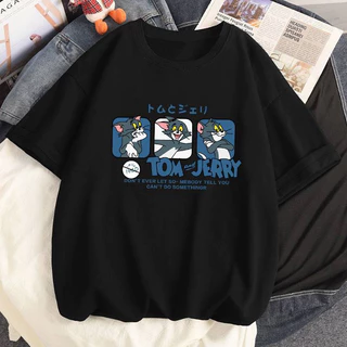 ใหม่ เสื้อยืดคอกลม ลายการ์ตูน เสื้อแขนสั้นสไตล์เกาหลี ES69