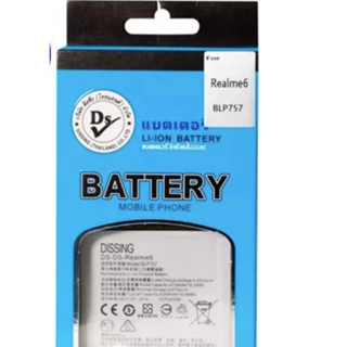 DISSING แบตRealme6/ 6i/ 6pro แบตเรียวมี BLP757 Battery 4300mAh **ประกันแบตเตอรี่ 1 ปี**ไม่ต้องค่าขนส่ง