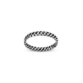 Silver thai Jewelry แหวนเงินแท้บิดเกลียวคลาสสิก / classic twisted sterling silver ring PLSRG95