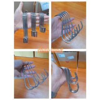 🔥พร้อมส่ง🔥ตะขอ ตัวs ตะขอแขวน ตะขอคุณภาพดี ตะขอแขวนในครัว ตะขอสแตนเลส แข็งแรง ไม่เป็นสนิม ราคา /3 ชิ้น สินค้าในไทย