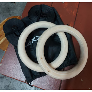 ห่วงยิม Gymnastics Rings (Gym Rings) Wood (1 ชุด) เหลือ 1 ชุด เซล ๆ ไม่ได้รับประกันใด ๆ ครับ ใครอุดหนุนขอให้เฮง ๆ