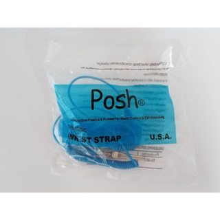 Posh ESD Anti Static Wrist Strap (PU)สายรัดข้อมือป้องกันไฟฟ้าสถิตย์แบบมีสาย 1.8 M