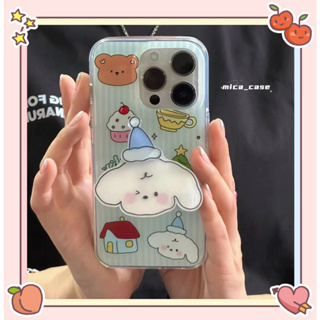 🐱‍🐉จัดส่งภายใน 24 ชม🌹 เคสไอโฟน 11 12 13 14 Pro Max ลูกสุนัข ความนิยม แฟชั่น สาวน่ารักหัวใจ Case for iPhone ผลิตภัณฑ์ร้อน